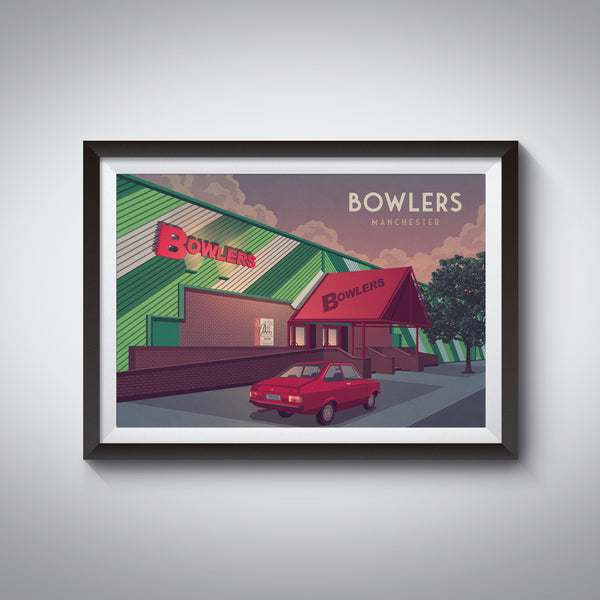 Bowlers Nightclub Manchester Poster