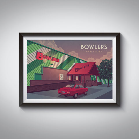 Bowlers Nightclub Manchester Poster