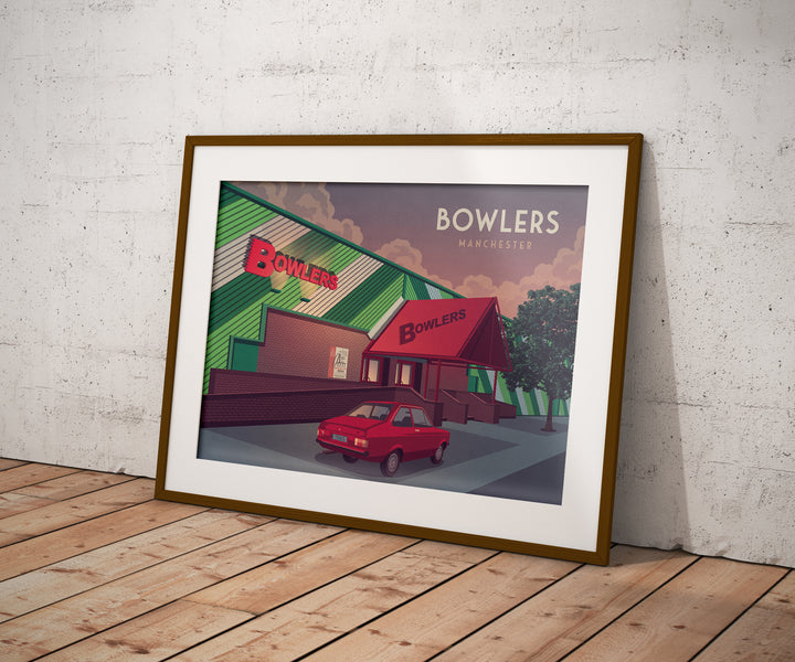 Bowlers Nightclub Manchester Poster