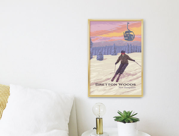 Bretton Woods Ski Resort Travel Poster