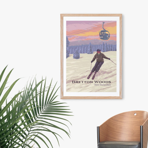 Bretton Woods Ski Resort Travel Poster