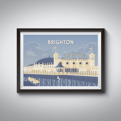 Brighton Seaside Travel Poster