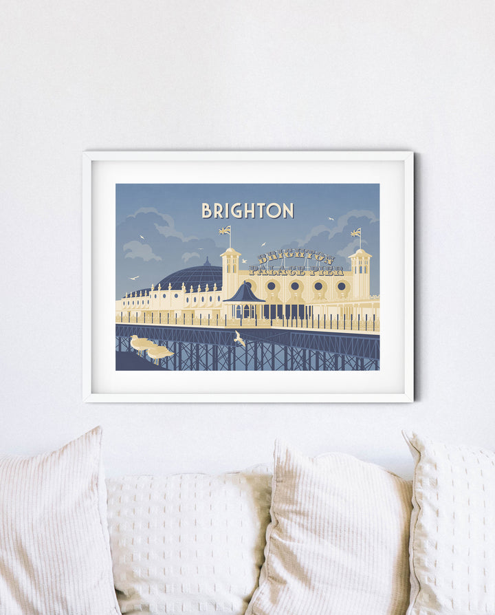 Brighton Seaside Travel Poster