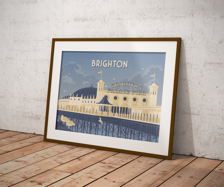 Brighton Seaside Travel Poster