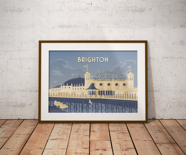 Brighton Seaside Travel Poster