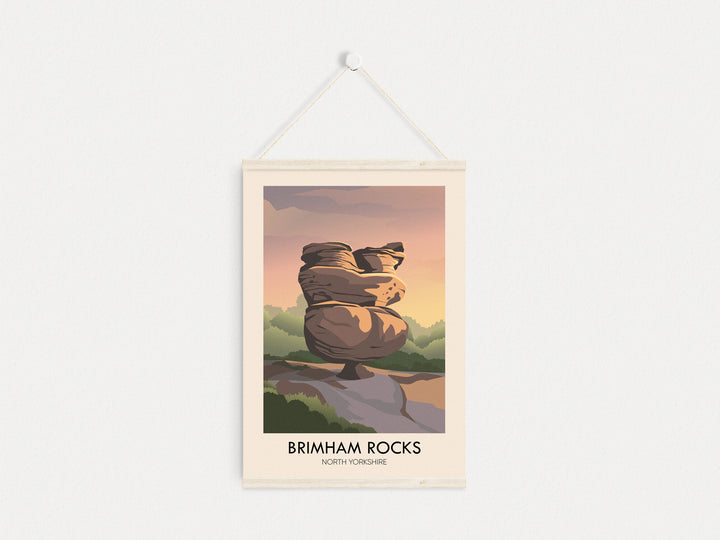 Brimham Rocks AONB Travel Poster