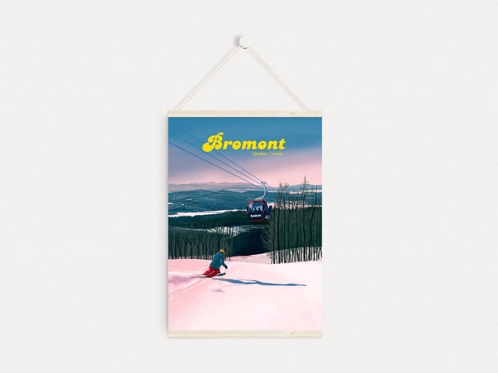 Bromont Canada Ski Resort Travel Poster