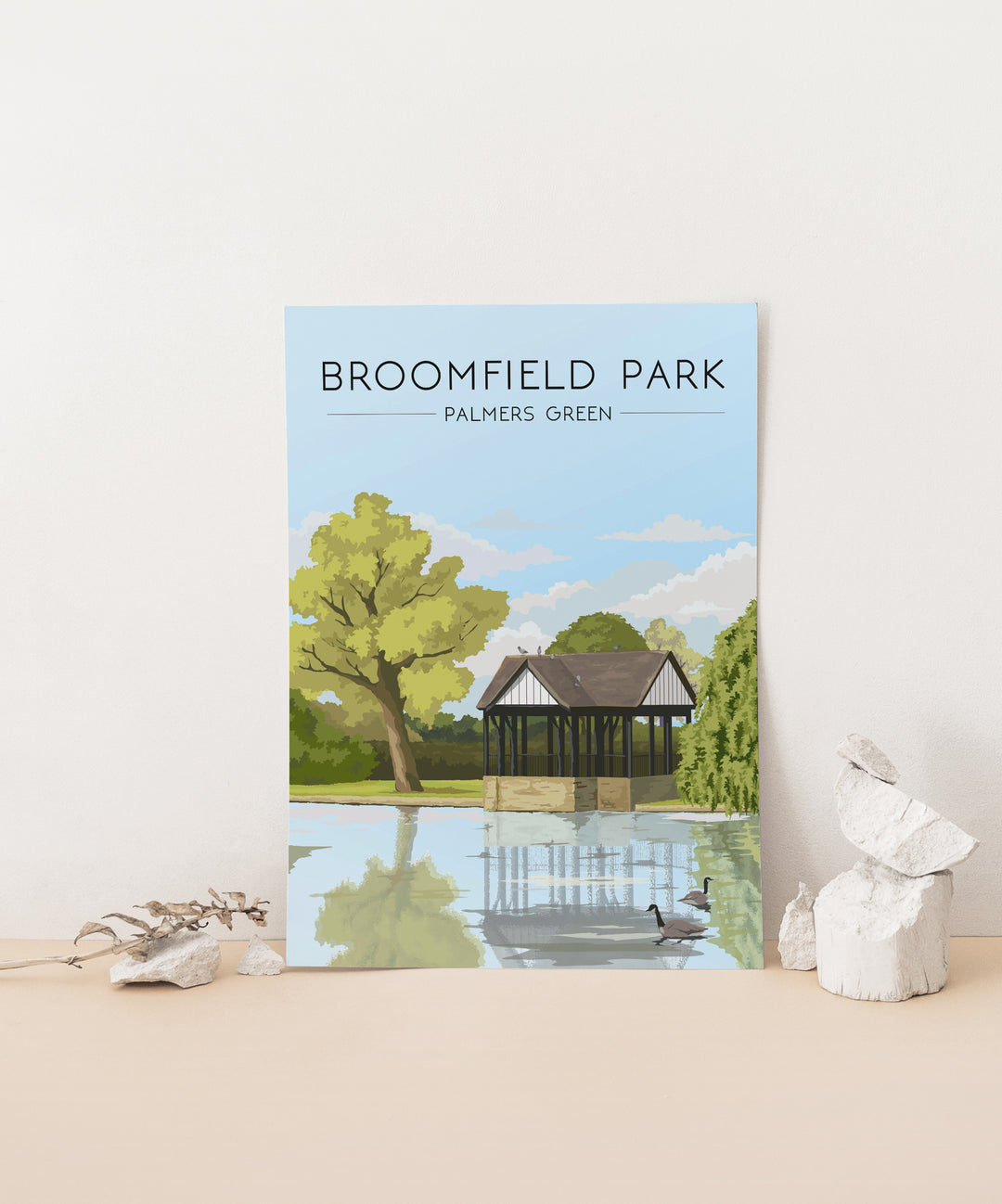 Broomfield Park Travel Poster