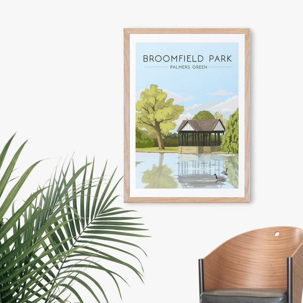Broomfield Park Travel Poster