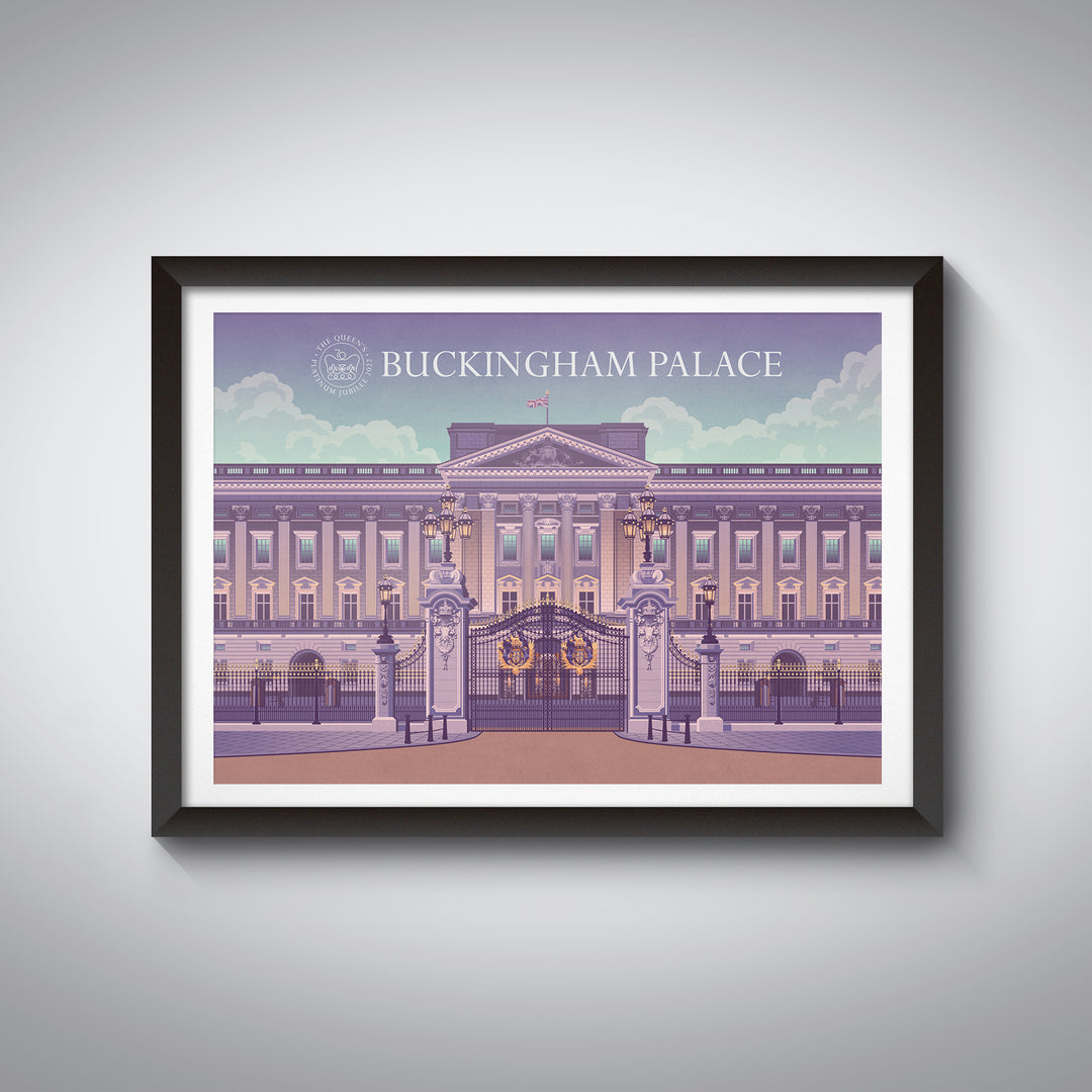 Buckingham Palace Poster - The Queen's Platinum Jubilee 2022