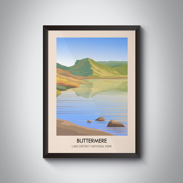 Buttermere Lake District Travel Poster