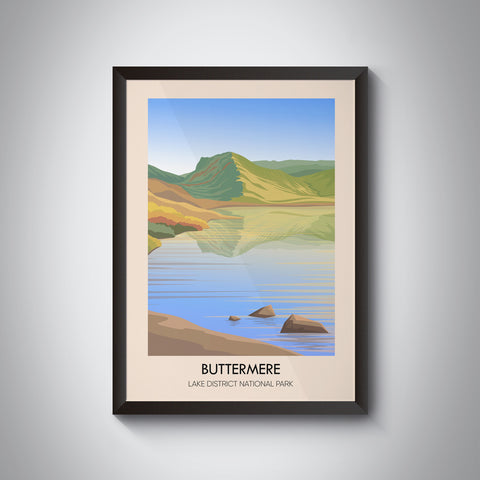 Buttermere Lake District Travel Poster