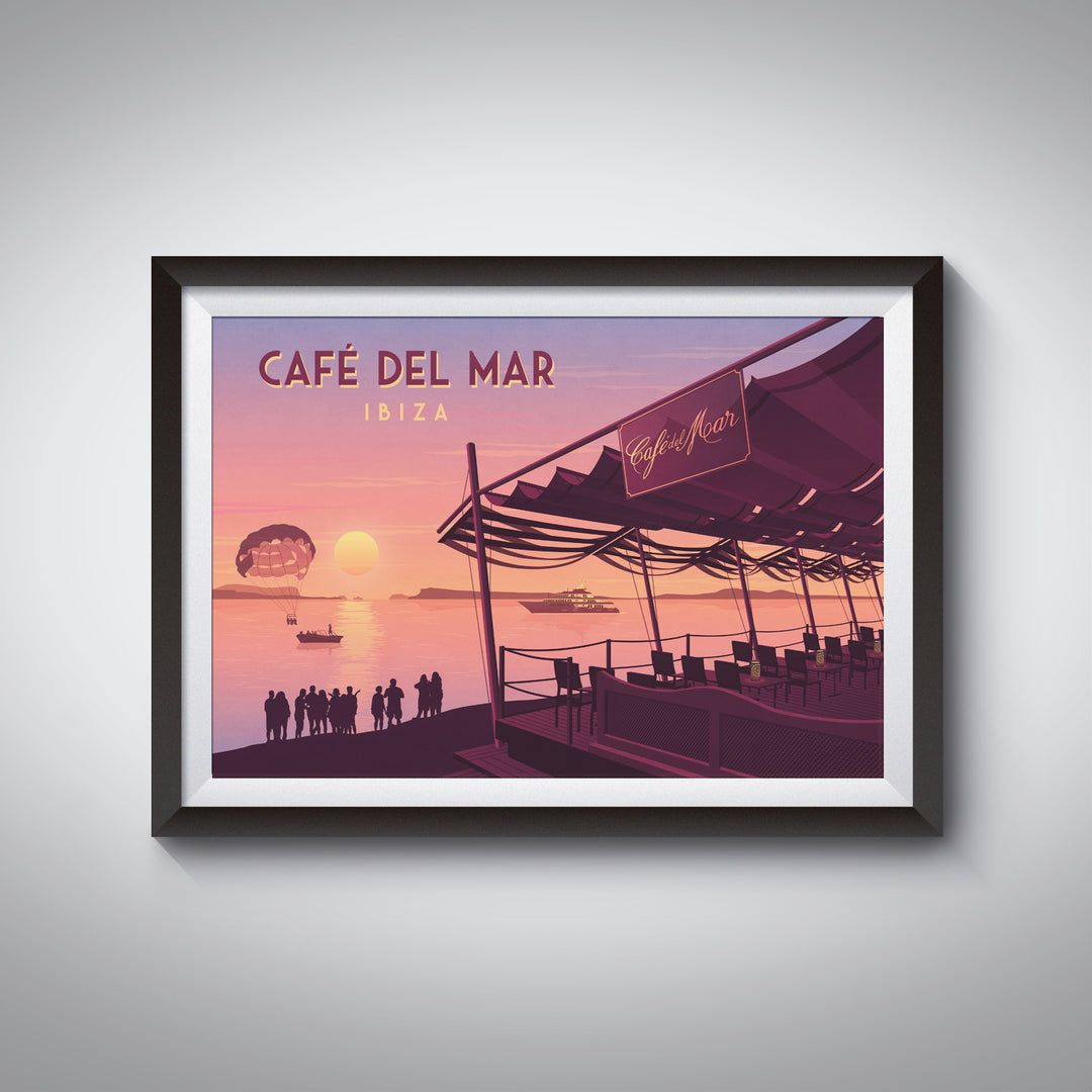 Cafe del Mar Ibiza Travel Poster