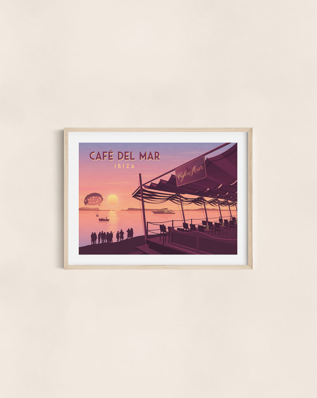 Cafe del Mar Ibiza Travel Poster