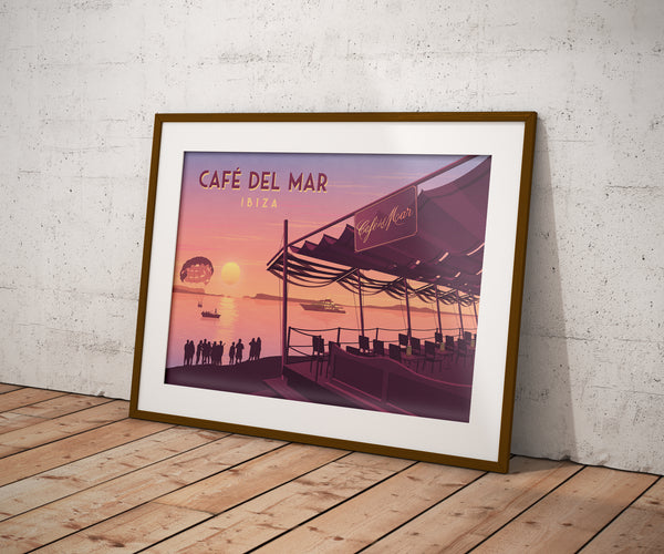 Cafe del Mar Ibiza Travel Poster