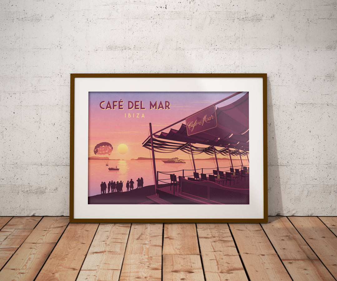 Cafe del Mar Ibiza Travel Poster