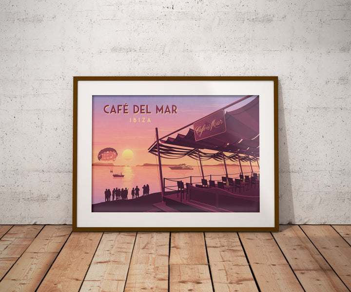 Cafe del Mar Ibiza Travel Poster