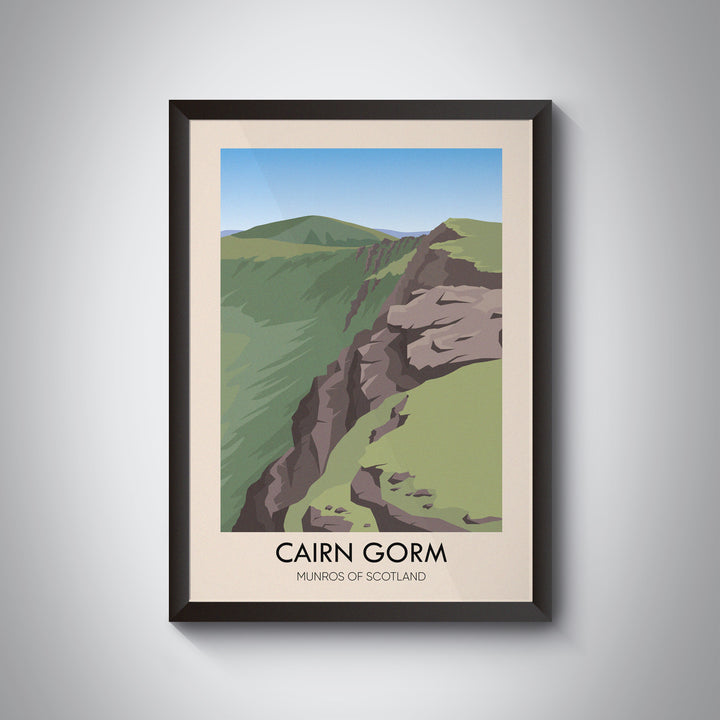 Cairn Gorm Munros of Scotland Travel Poster