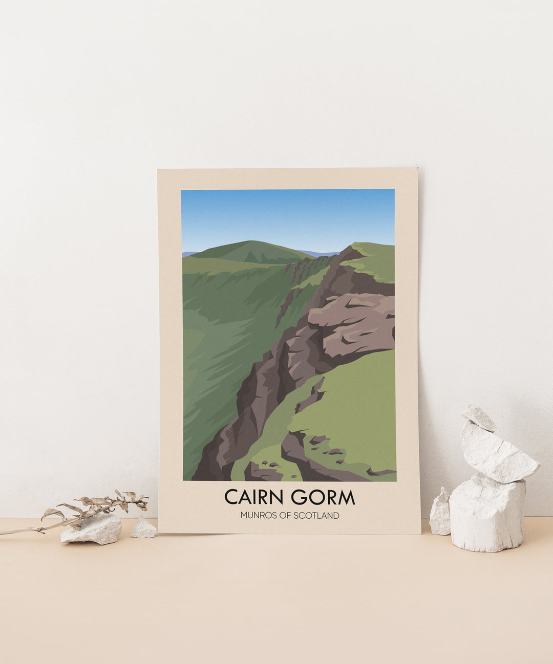 Cairn Gorm Munros of Scotland Travel Poster