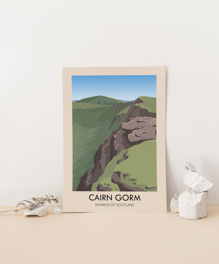 Cairn Gorm Munros of Scotland Travel Poster