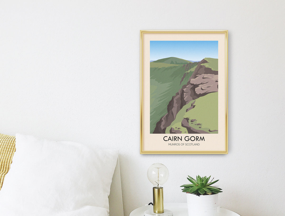 Cairn Gorm Munros of Scotland Travel Poster