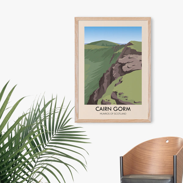 Cairn Gorm Munros of Scotland Travel Poster