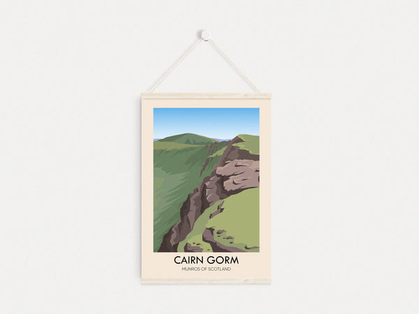 Cairn Gorm Munros of Scotland Travel Poster