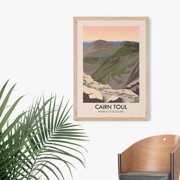Cairn Toul Munros Of Scotland Travel Poster