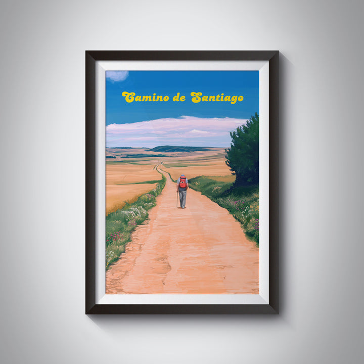 Camino De Santiago Spain Travel Poster