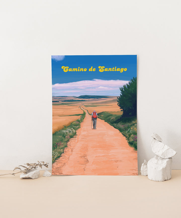 Camino De Santiago Spain Travel Poster