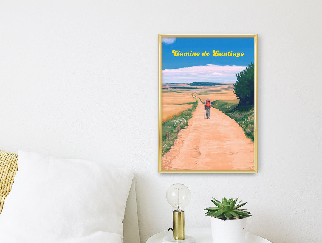 Camino De Santiago Spain Travel Poster