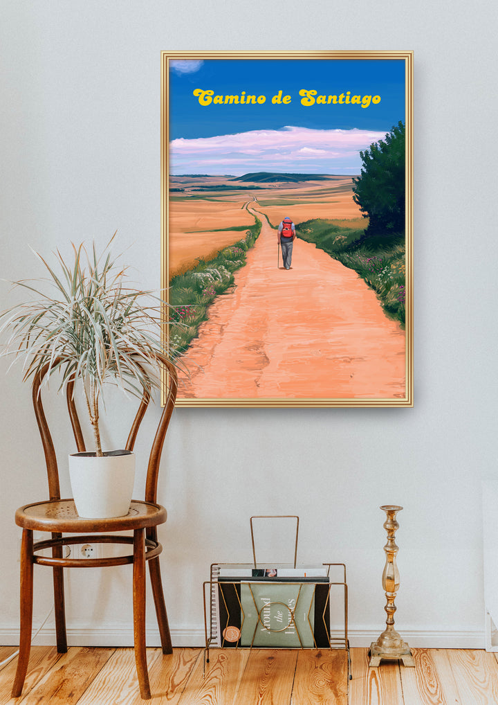 Camino De Santiago Spain Travel Poster