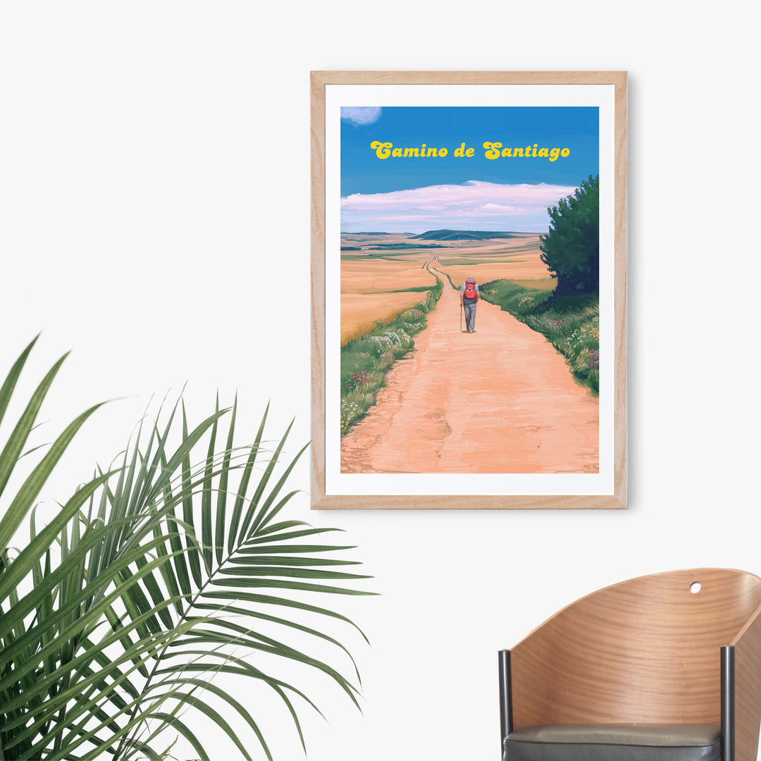 Camino De Santiago Spain Travel Poster