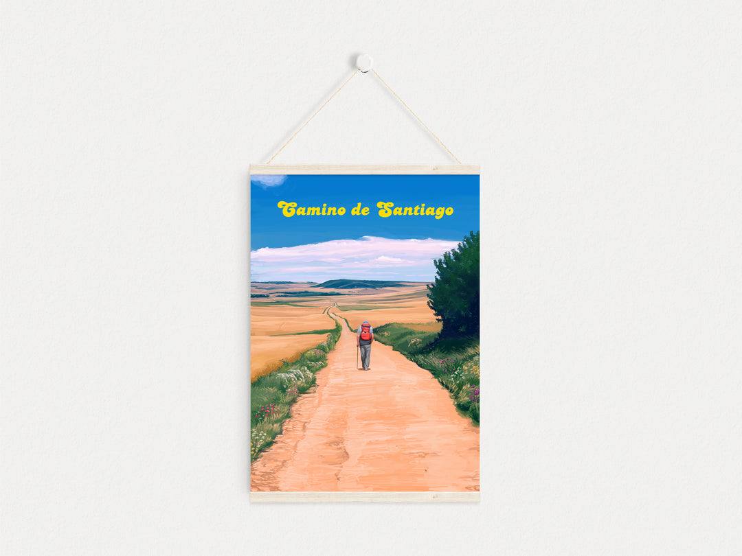 Camino De Santiago Spain Travel Poster