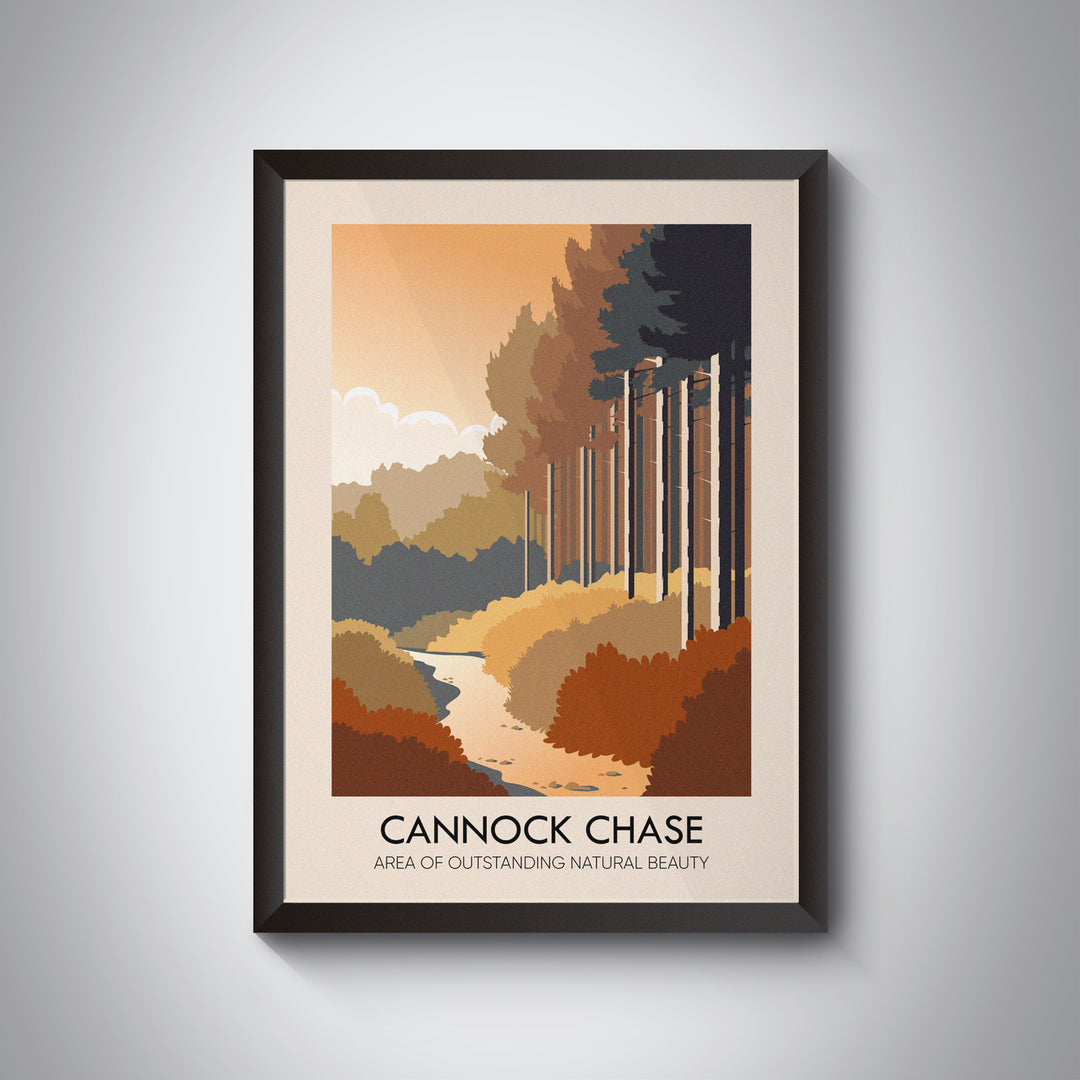 Cannock Chase AONB Travel Poster