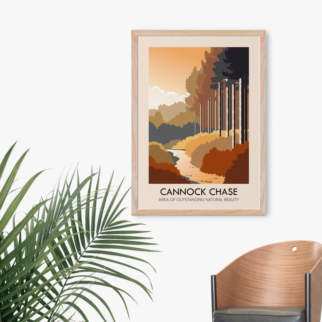 Cannock Chase AONB Travel Poster