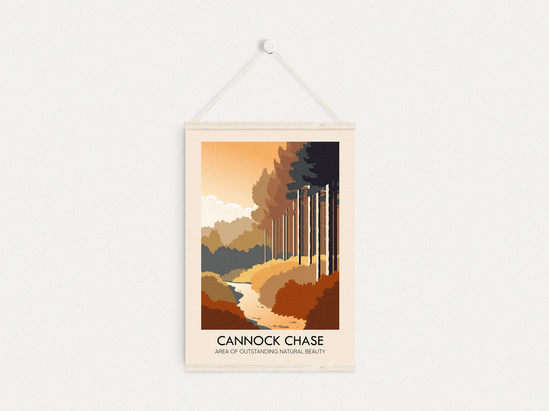 Cannock Chase AONB Travel Poster