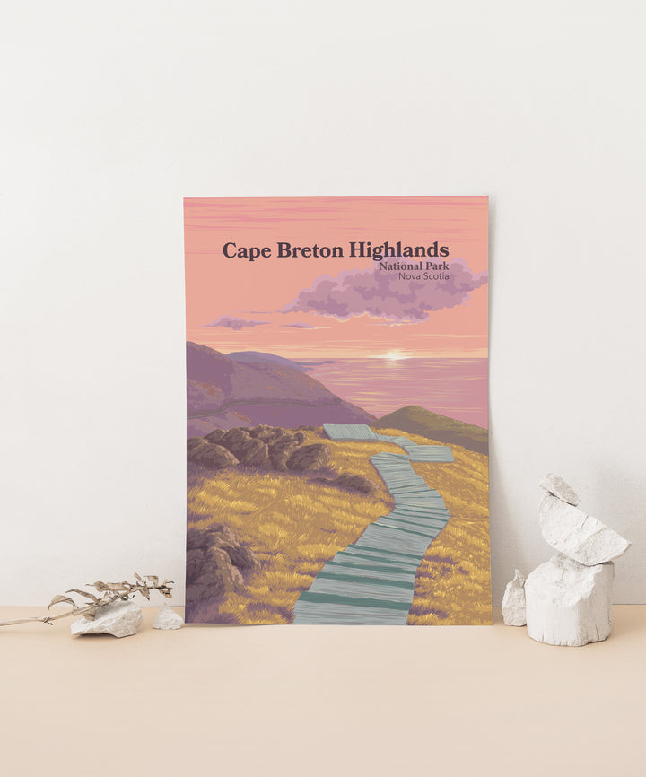 Cape Breton Highlands National Park Nova Scotia Canada Travel Poster