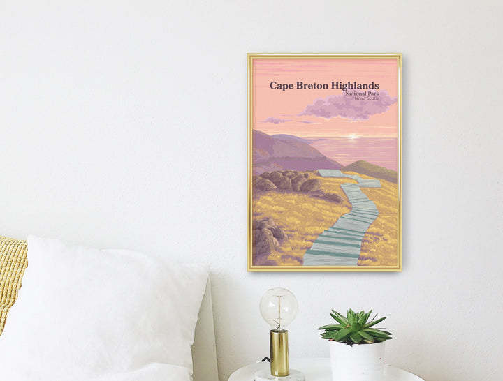 Cape Breton Highlands National Park Nova Scotia Canada Travel Poster