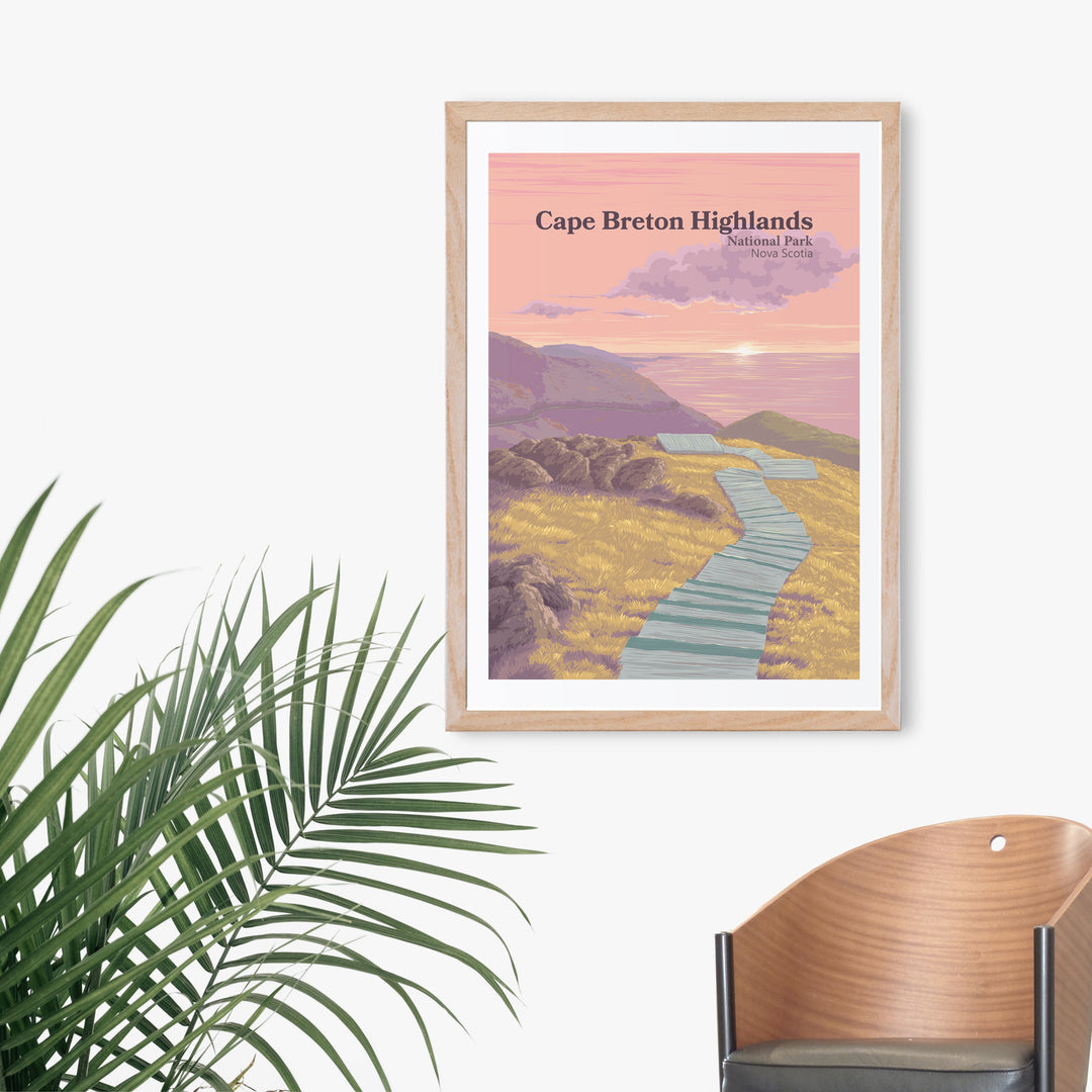 Cape Breton Highlands National Park Nova Scotia Canada Travel Poster