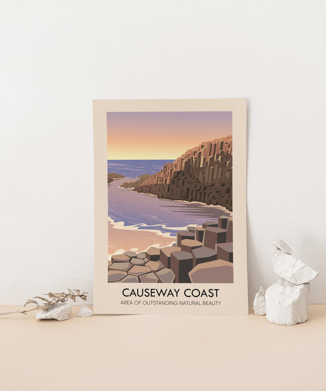 Causeway Coast AONB Travel Poster