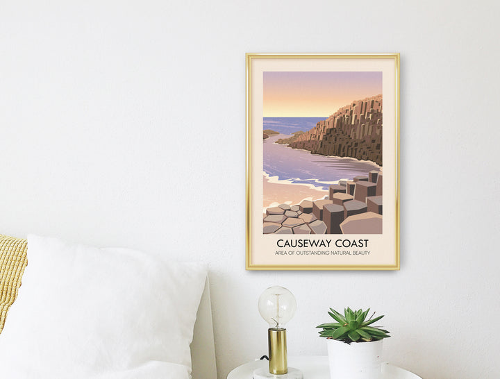 Causeway Coast AONB Travel Poster