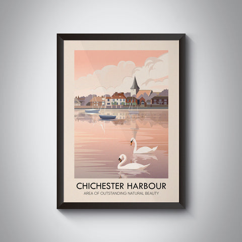 Chichester Harbour AONB Travel Poster