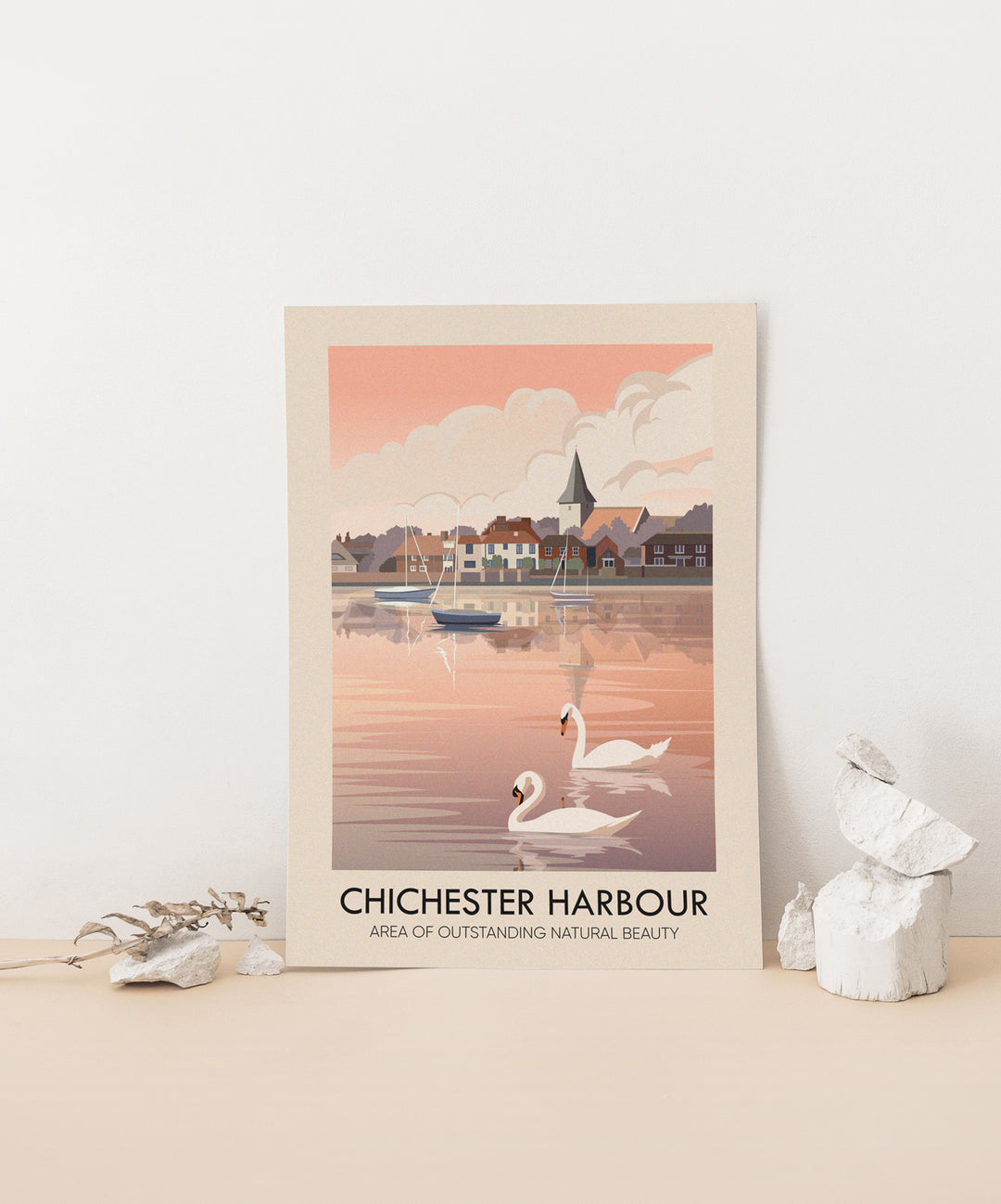 Chichester Harbour AONB Travel Poster