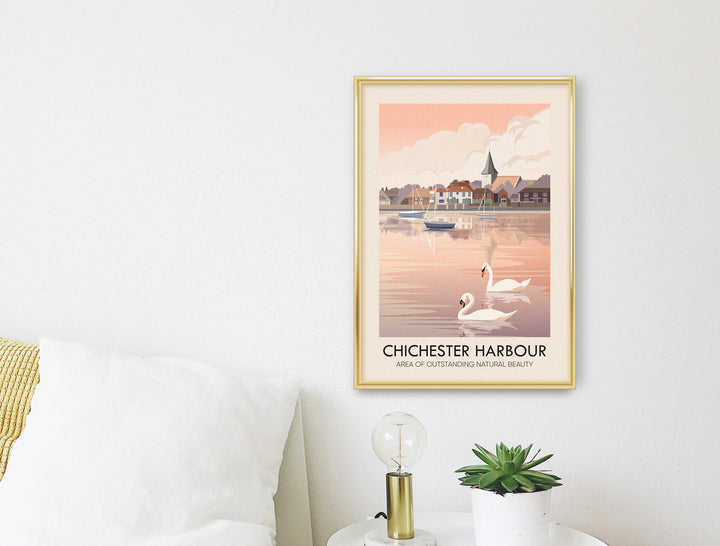 Chichester Harbour AONB Travel Poster