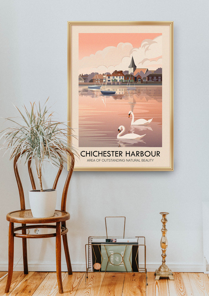 Chichester Harbour AONB Travel Poster