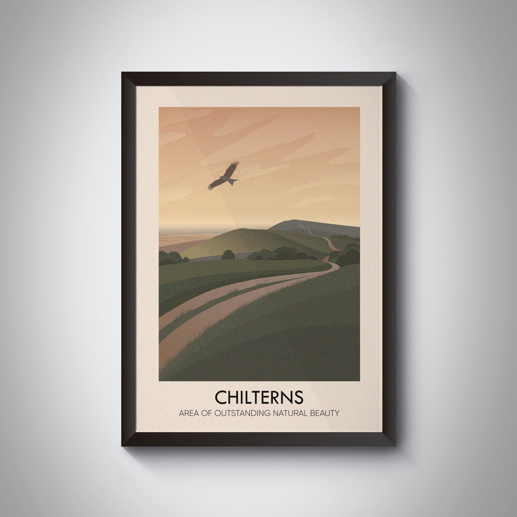 Chilterns AONB Travel Poster
