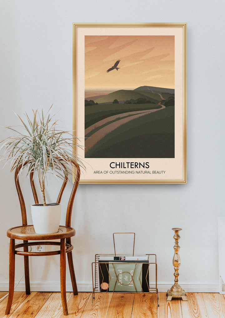 Chilterns AONB Travel Poster