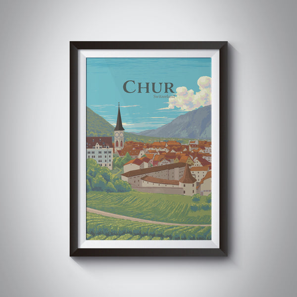 Chur Switzerland Travel Poster