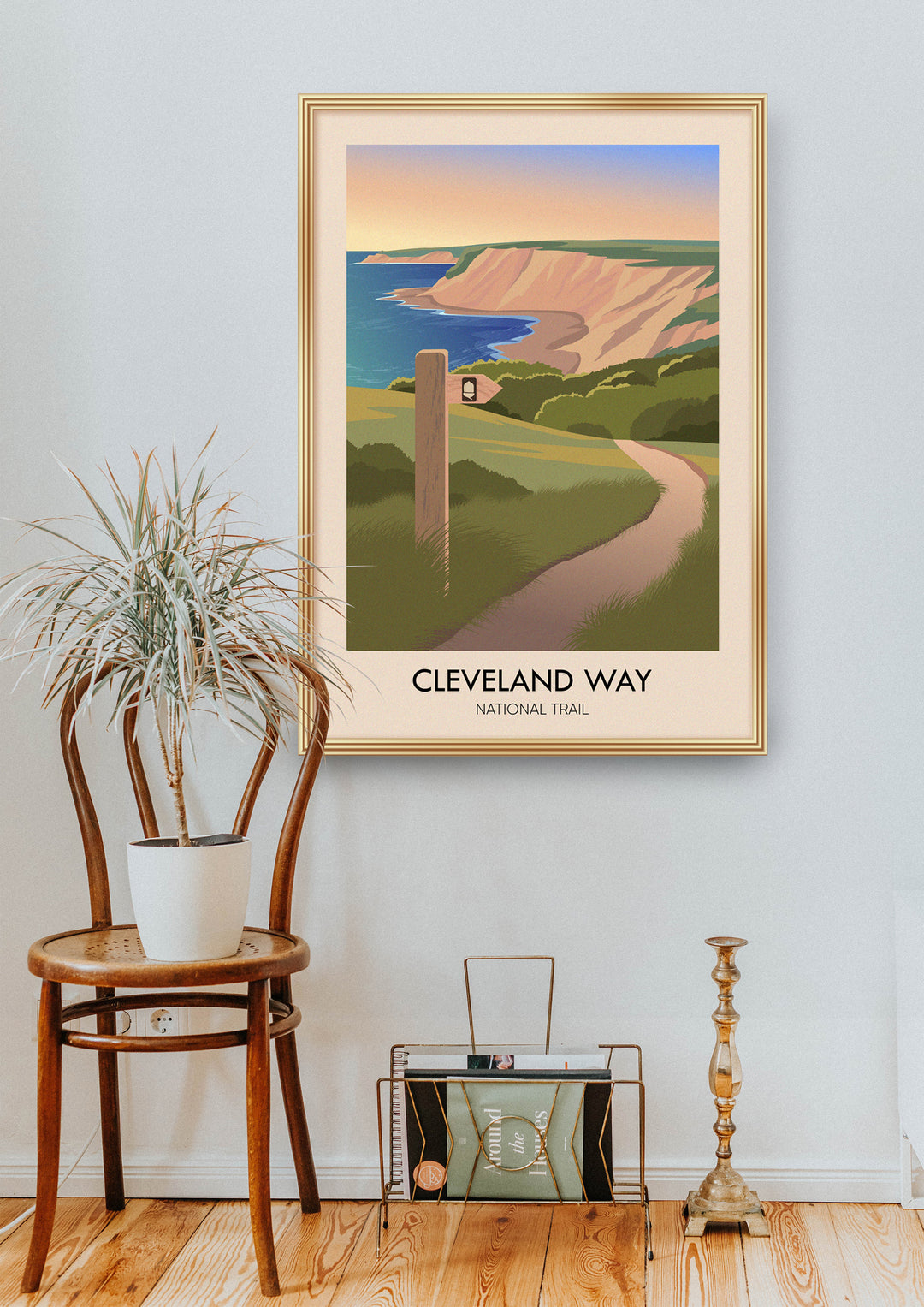 Cleveland Way National Trail Travel Poster.